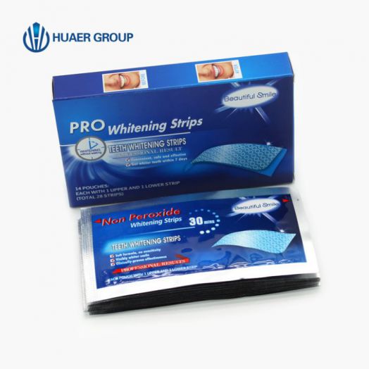 Non Peroxide Teeth Whitening Strips Private Label