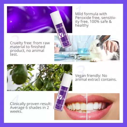 New Upgrades Purple Teeth Whitening Serum